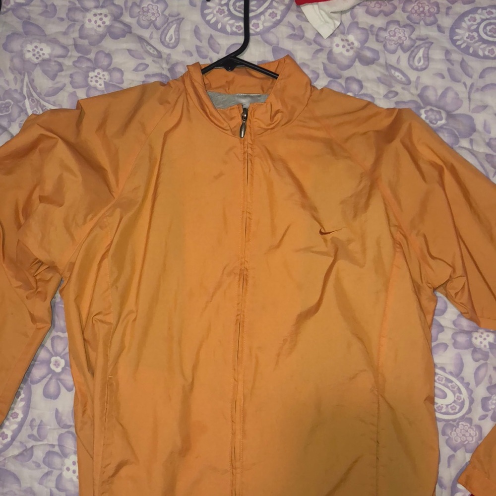 orange nike windbreaker